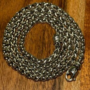 DAVID YURMAN WHEAT NECKLACE Sterling S .925 / 32 grams/ 4 mm/ 22 3/4 inches